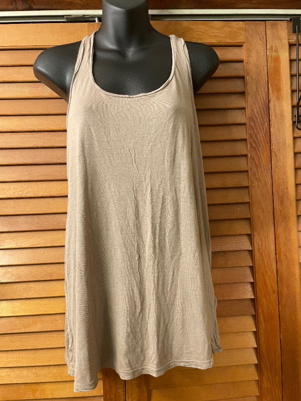"DIVIDED by H&M racerback taupe tank top